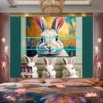 Rabbit Face Gold Frame
Artistic Digital Wall Art Decor _04 - Image 2