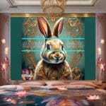 Rabbit Face Gold Frame
Artistic Digital Wall Art Decor _63 - Image 2