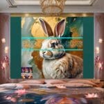 Rabbit Face Gold Frame
Artistic Digital Wall Art Decor _65 - Image 2