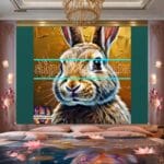 Rabbit Face Gold Frame
Artistic Digital Wall Art Decor _72 - Image 2
