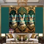 Rabbit Face Gold Frame
Artistic Digital Wall Art Decor _20 - Image 3