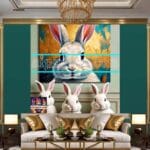 Rabbit Face Gold Frame
Artistic Digital Wall Art Decor _04 - Image 3