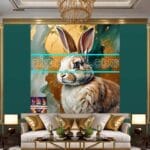 Rabbit Face Gold Frame
Artistic Digital Wall Art Decor _65 - Image 3