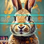 Rabbit Face Gold Frame
Artistic Digital Wall Art Decor _105