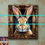 Rabbit Face Gold Frame
Artistic Digital Wall Art Decor _112
