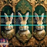 Rabbit Face Gold Frame
Artistic Digital Wall Art Decor _20