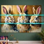Rabbit Face Gold Frame
Artistic Digital Wall Art Decor _35