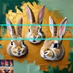 Rabbit Face Gold Frame
Artistic Digital Wall Art Decor _44