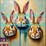 Rabbit Face Gold Frame
Artistic Digital Wall Art Decor _57