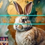 Rabbit Face Gold Frame
Artistic Digital Wall Art Decor _65