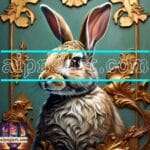 Rabbit Face Gold Frame
Artistic Digital Wall Art Decor _67