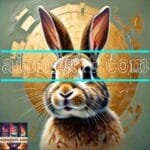 Rabbit Face Gold Frame
  Artistic Digital Wall Art Decor _84