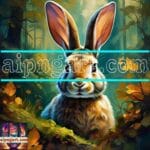 Rabbit Face Gold Frame
Artistic Digital Wall Art Decor _99