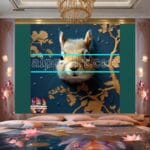 Squirrel Face Gold Frame
Artistic Digital Wall Art Home _103 - Image 2