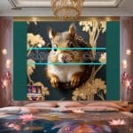 Squirrel Face Gold Frame
Artistic Digital Wall Art Home _112 - Image 2