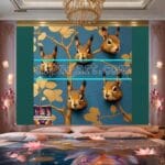 Squirrel Face Gold Frame
Artistic Digital Wall Art Home _119 - Image 2