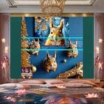 Squirrel Face Gold Frame
Artistic Digital Wall Art Home _128 - Image 2