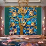 Squirrel Face Gold Frame
Artistic Digital Wall Art Home _132 - Image 2