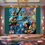 Squirrel Face Gold Frame
Artistic Digital Wall Art Home _14 - Image 2