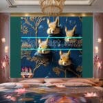 Squirrel Face Gold Frame
Artistic Digital Wall Art Home _141 - Image 2