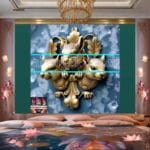 Squirrel
Face Gold Frame Artistic Digital Wall Art Home _22 - Image 2