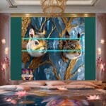 Squirrel
Face Gold Frame Artistic Digital Wall Art Home _26 - Image 2