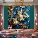 Squirrel
Face Gold Frame Artistic Digital Wall Art Home _03 - Image 2