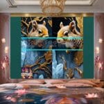 Squirrel Face Gold Frame
Artistic Digital Wall Art Home _30 - Image 2