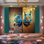 Squirrel Face Gold Frame
  Artistic Digital Wall Art Home _31 - Image 2