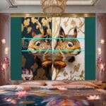 Squirrel Face Gold Frame
Artistic Digital Wall Art Home _35 - Image 2