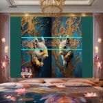 Squirrel Face Gold Frame
  Artistic Digital Wall Art Home _38 - Image 2