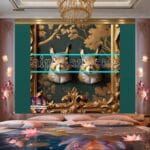 Squirrel Face Gold Frame
Artistic Digital Wall Art Home _40 - Image 2