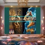 Squirrel Face Gold Frame
Artistic Digital Wall Art Home _44 - Image 2