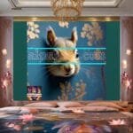 Squirrel Face Gold Frame
  Artistic Digital Wall Art Home _45 - Image 2