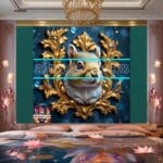 Squirrel Face Gold Frame
Artistic Digital Wall Art Home _48 - Image 2