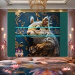 Squirrel
Face Gold Frame Artistic Digital Wall Art Home _57 - Image 2