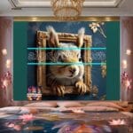 Squirrel
Face Gold Frame Artistic Digital Wall Art Home _61 - Image 2