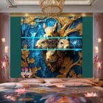 Squirrel Face Gold Frame
Artistic Digital Wall Art Home _07 - Image 2