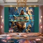 Squirrel Face Gold Frame
  Artistic Digital Wall Art Home _77 - Image 2