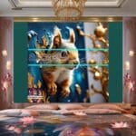 Squirrel Face Gold Frame
  Artistic Digital Wall Art Home _85 - Image 2