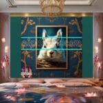 Squirrel Face Gold Frame
Artistic Digital Wall Art Home _95 - Image 2