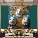 Squirrel
Face Gold Frame Artistic Digital Wall Art Home _01 - Image 3