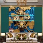 Squirrel Face Gold Frame
Artistic Digital Wall Art Home _10 - Image 3