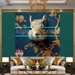 Squirrel Face Gold Frame
Artistic Digital Wall Art Home _103 - Image 3