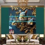 Squirrel Face Gold Frame
  Artistic Digital Wall Art Home _11 - Image 3