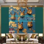 Squirrel Face Gold Frame
Artistic Digital Wall Art Home _119 - Image 3