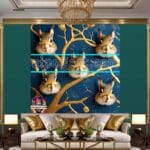 Squirrel Face Gold Frame
Artistic Digital Wall Art Home _121 - Image 3