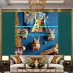 Squirrel Face Gold Frame
Artistic Digital Wall Art Home _128 - Image 3