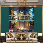 Squirrel Face Gold Frame
Artistic Digital Wall Art Home _13 - Image 3