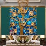 Squirrel Face Gold Frame
Artistic Digital Wall Art Home _132 - Image 3